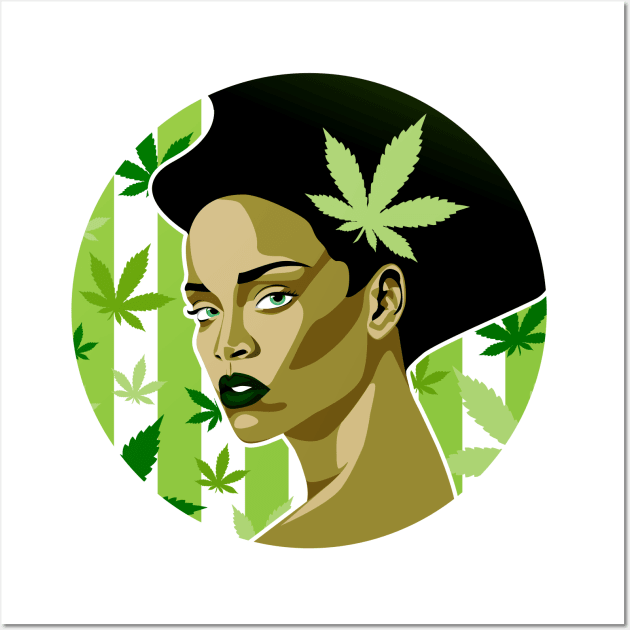 Rihanna Weed Theme Wall Art by keidicole